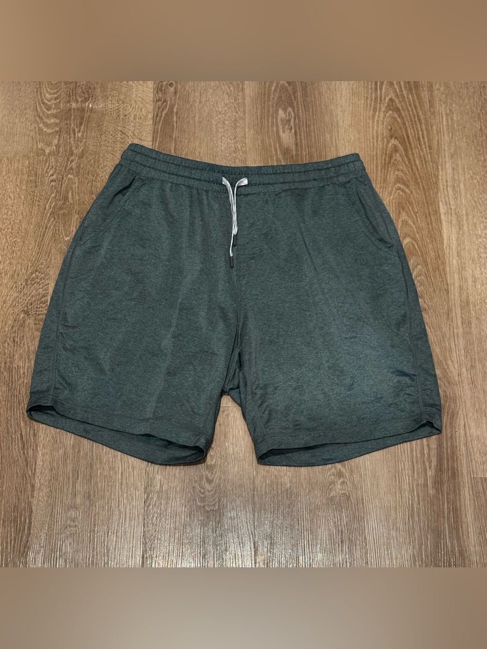 Men's Athletic Drawstring Shorts in Green